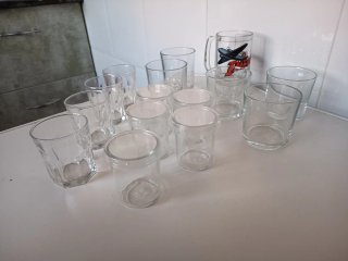 Set de 15 Vasos de Cristal
