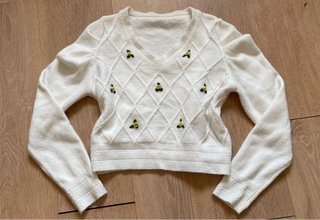Jersey Blanco con Bordados
