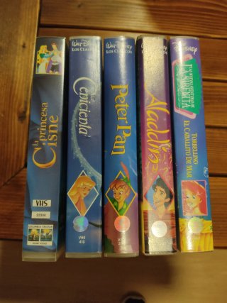 Lote de 5 Películas Infantiles VHS