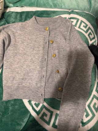 Jersey Gris de Punto con Botones