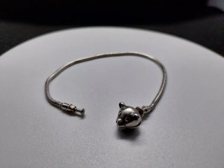 Pulsera Infantil S.R.Kids de Plata con Oso