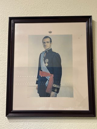Cuadro Retrato Rey Juan Carlos I oficial 1975