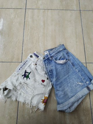 Conjunto de Pantalones Vaqueros Cortos