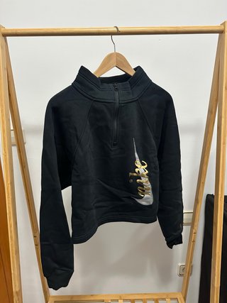 Sudadera Nike Negra con Cremallera