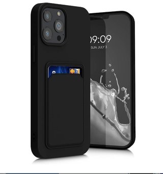 Custodia per iPhone 13 Pro Max con porta carte nera