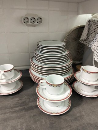 Vajilla de Porcelana Costa Verde