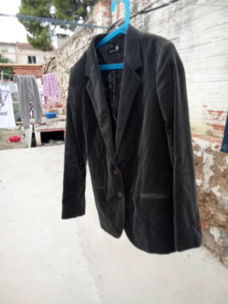 Abrigo Massimo Dutti Negro