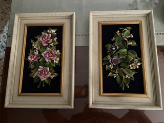 Set de 2 Cuadros de Cerámica Artesanal