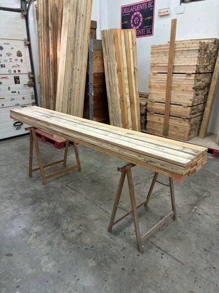 Tablas de madera de palet reciclado de 260cm