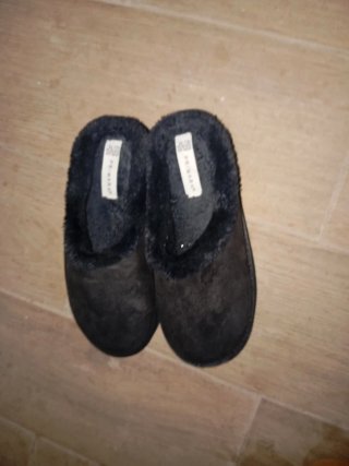 Zapatillas de estar por casa Primark negras 38