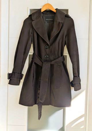 Zara Talla S - Trench Marrón