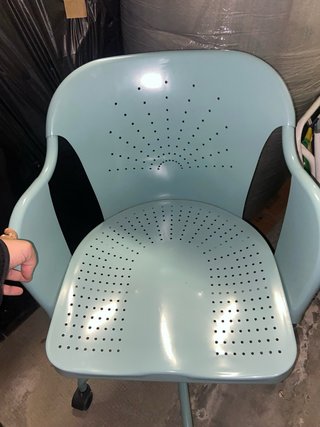 Silla escritorio de Metal Turquesa ROBERGET