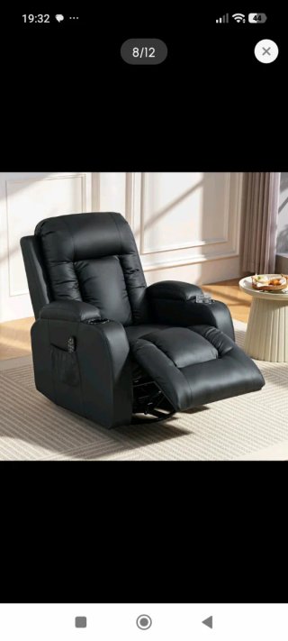 Sillón de Masaje Reclinable y Giratorio