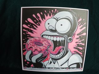 Cuadro de Homer Simpson con Donut