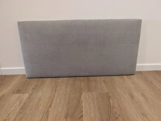 Cabecero tapizado para cama de 115cm Gris