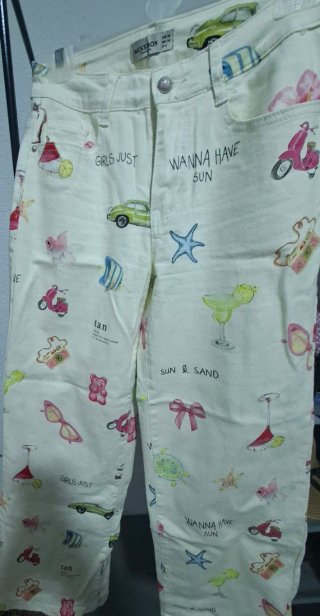 Pantalón Vaquero Estampado Missbon Talla S