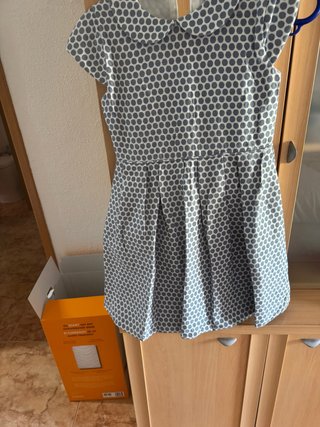 Vestido con Estampado de Lunares