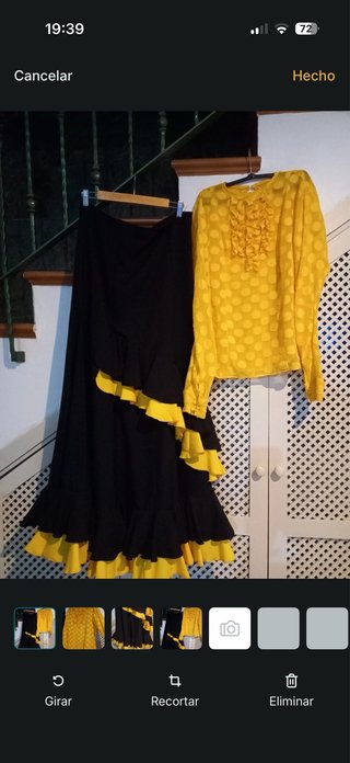 Conjunto Falda y Blusa Flamenco