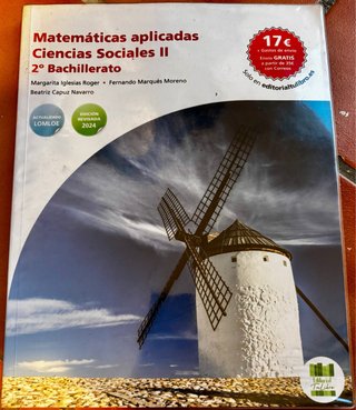 Matemáticas aplicadas Ciencias Sociales II, 2º ...