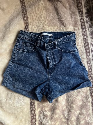 Pantalón corto vaquero Zara azul