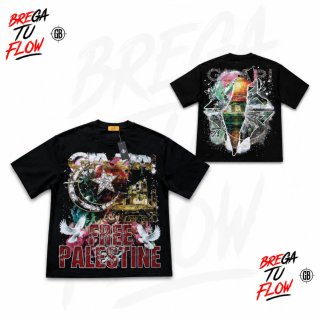 Camiseta Brega Tu Flow Negra