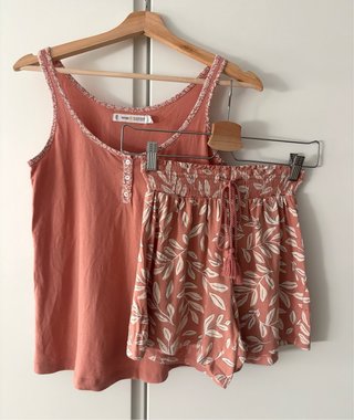 Pijama 2 Piezas Tirantes y Short Estampado