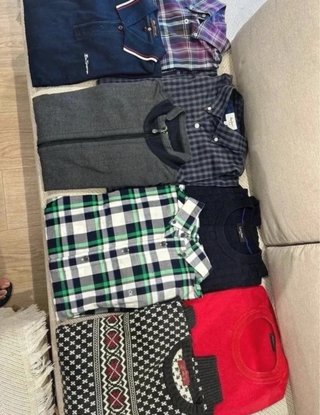 Lote de 8 prendas de invierno para hombre