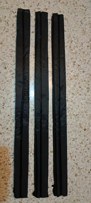 Set di 3 paraspifferi neri