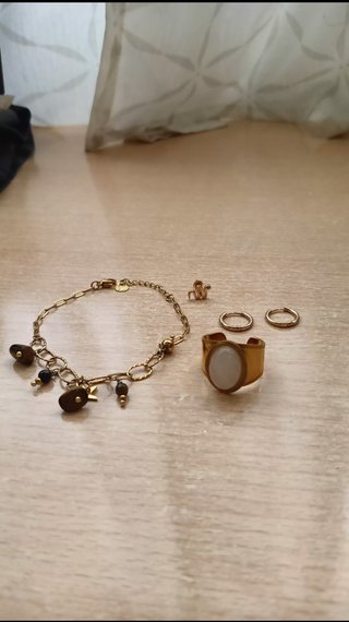 Set de Joyería Dorado