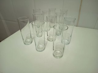 Set de 11 Vasos de Tubo nuevos