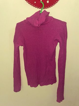 Jersei de Cuello Alto Rosa