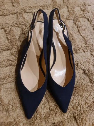 Zapatos Salón Destalonados Parfois Azul Marino