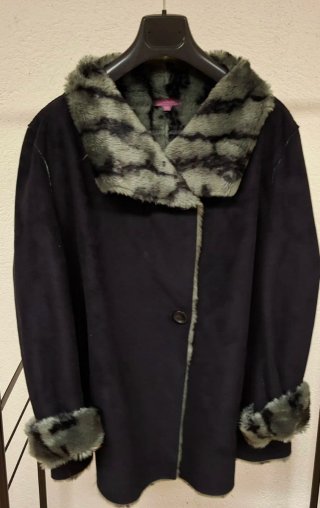 Chaquetón ante, hombro 50cm sisa 65cm largo 80cm