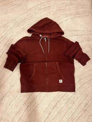 Sudadera con cremallera Element granate