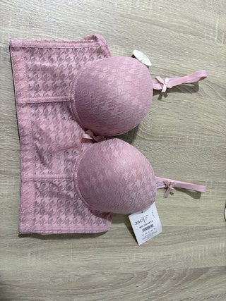 Crop Top con Moños Rosa
