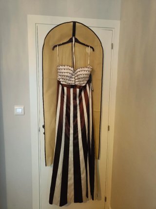 Vestido de Gala Largo, palabra de honor, Talla M