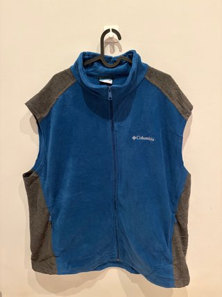 Chaleco Columbia Vintage Azul y Gris