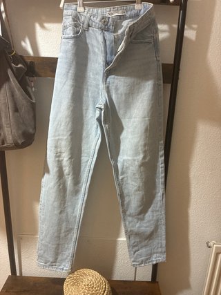 Pantalón Vaquero Zara Tiro Alto