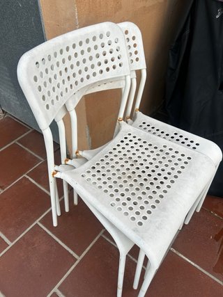 Set de 4 sillas blancas IKEA