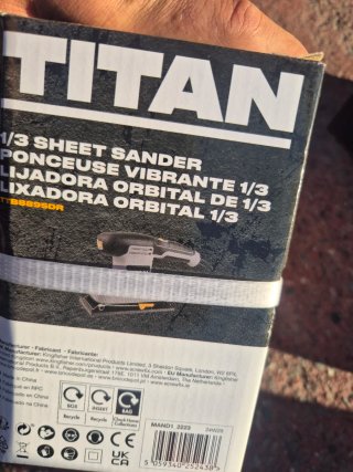 Lijadora Orbital 1/3 Titan nueva