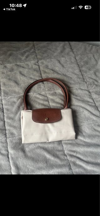 Bolso Longchamp Beige y Marrón