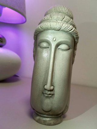 Statua Busto Buddha Zen Scultura Orientale Design