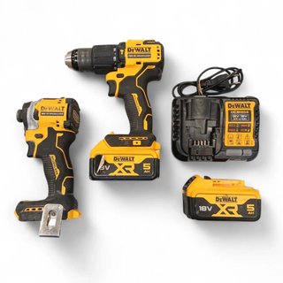 KIT DEWALT TALADRO DCD 709 + LLAVE DE IMPACTO DEWALT DCF 850 + CARGADOR + DOS BATERIAS 5AH