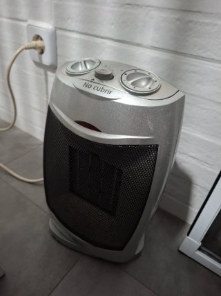 Calefactor Eléctrico Plateado