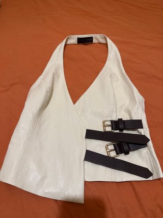 Top Zara Blanco Talla XS