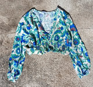 Blusa Estampada Zara Talla XL