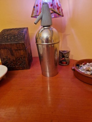 Sifón Vintage de Aluminio