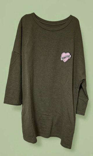 Vestido Sudadera Verde