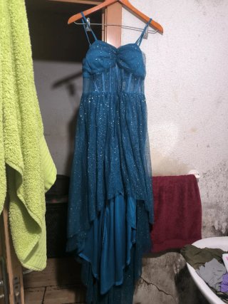 Vestido de fiesta azul Shein talla S
