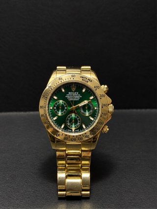 Reloj Rolex Cosmograph Dorado y Verde
